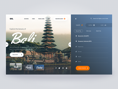 Webpage Design for Travel Company travel ui uidesign uiux webpage websitedesign