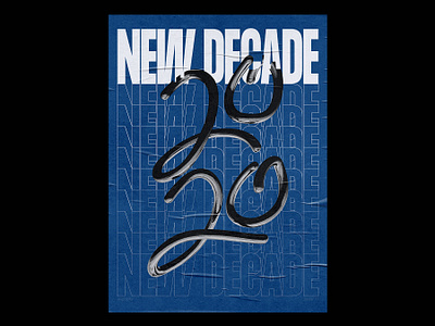 2020 2020 3d 3d typography alygraphy c4d cinema4d classic blue color of the year daily poster dark design layout new decade pantone photoshop portfolio poster poster design poster inspiration