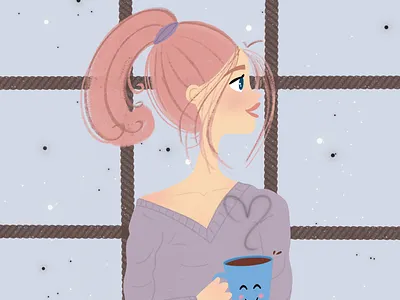 Cocoa Girl cocoa fall pinkhair ponytail sweater