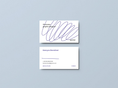 Business Card branding design illustration print typography