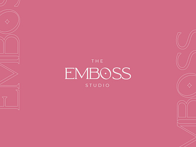 Emboss Studio Logo branding graphic hcm identity illustration logo mark saigon type typography