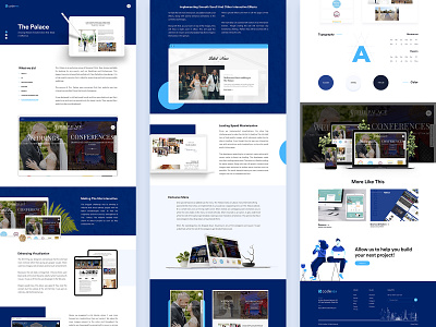 Palace - Website - Case Study casestudy conference design landingpage palace typography ui website wedding