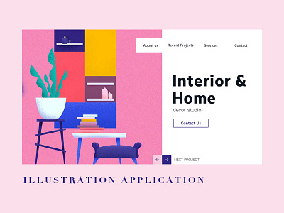 Illustration application ui web