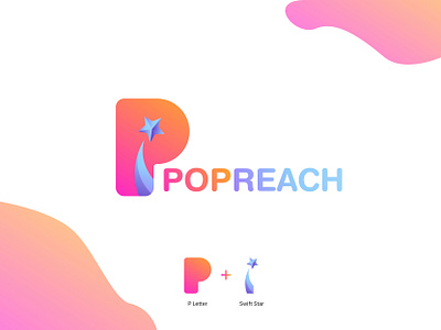 PopReach Branding branding design logo vector