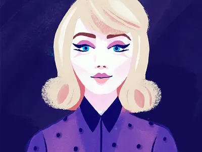 60s girl 2020 60s branding creativity design editorial fashionillustration illustratie illustration portrait procreate procreate art sixties vector web