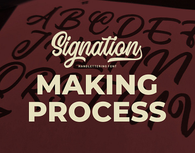 Signation Making Process 2020 designtrends font font awesome font design fonts free font free fonts handlettering new font new font trend 2020 type typeface typogaphy typography