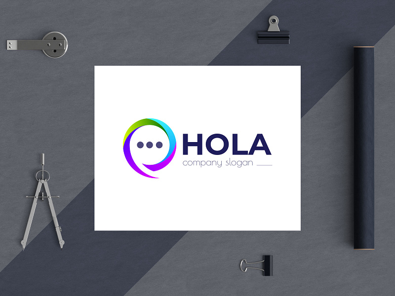 hola - an apps logo logo logodesign