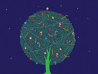 Christmas Tree for Mother Earth amazon blue christmas christmas tree earth ecofriendly ecosystem gift green happiness illustraion kindle merry christmas mother mother earth nature santa save save earth tree