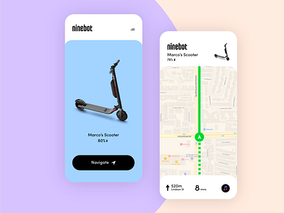Ninebot App Ui adobe xd daily ui ui ui ux ui 100day ui design ui inspiration ux ux design
