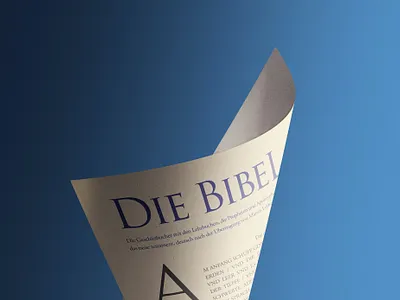 Bible Typography - Richard Von Sichowsky 1955 art bible bible design blue book design font format garamond indesign layout mockup page design traditional trajan type typography