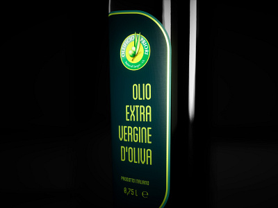 Label design - Olio Priori 3d creative design evo fstorm italy label leaf oil render shapes