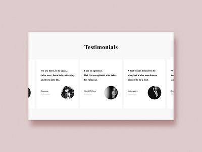 Daily UI 039 Testimonials challenge daily ui dailyui testimonial