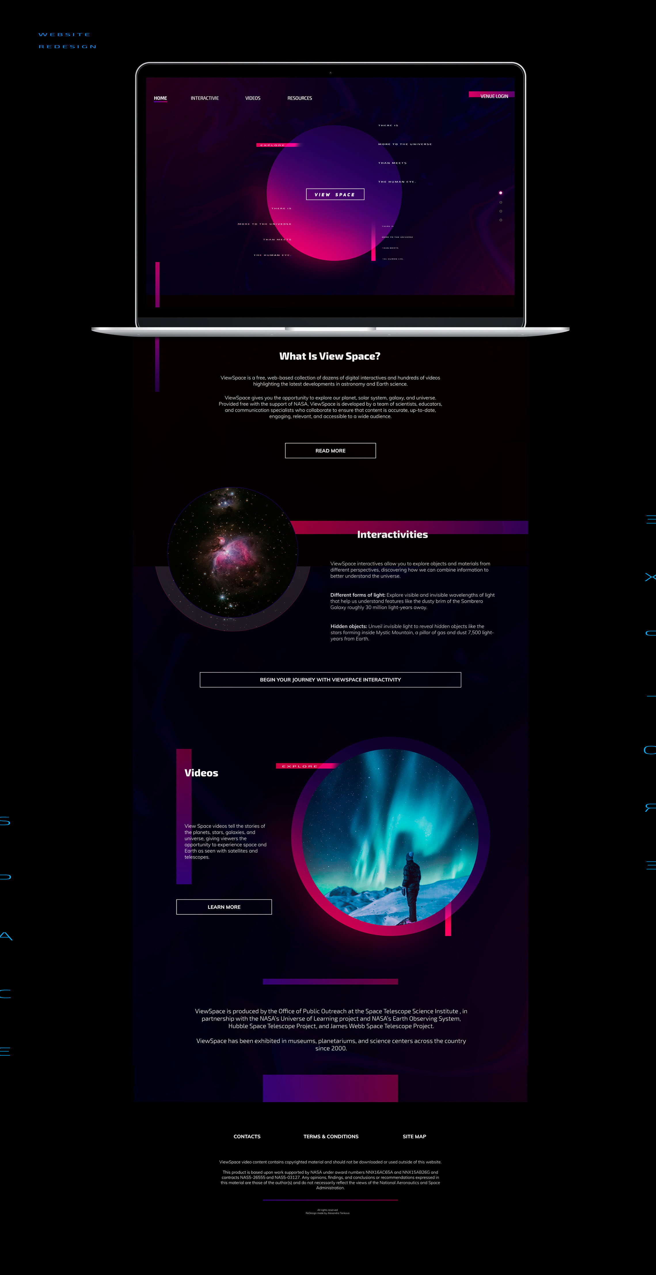 Example of ViewSpace Homepage ReDesign