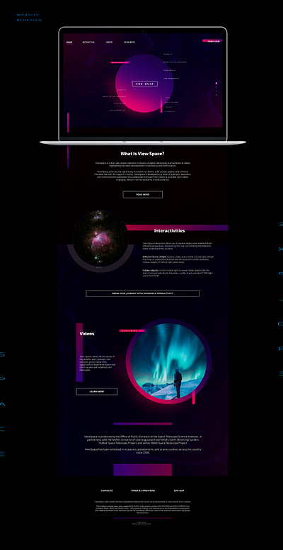 ViewSpace Homepage ReDesign adobexd design photoshop redesign space uidesign webdesign website design