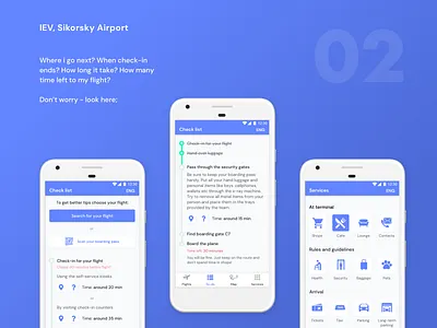 Flights Check List & Services - UI Design app application ui design design application split splitdev splitdevelopment travel app ui ux