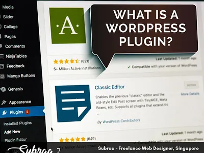 What is a WordPress plugin by Subraa Developer Singapore design company singapore design singapore designer singapore designing company singapore freelancer logo design singapore logo designer singapore singapore singapore web development subraa web design web design agency web design and development web design company web designer web designer singapore website builder website developer singapore website development website development company
