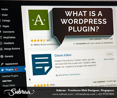 What is a WordPress plugin by Subraa Developer Singapore design company singapore design singapore designer singapore designing company singapore freelancer logo design singapore logo designer singapore singapore singapore web development subraa web design web design agency web design and development web design company web designer web designer singapore website builder website developer singapore website development website development company