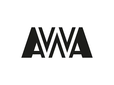AWA Logo a branding design flat identity letter logo mark monogram symbol type w