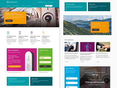 e-Mobility Network by ELMŰ-ÉMÁSZ (site redesign) car charging clean energy e mobility electric car electricity elmű émász environmental protection information architecture melkwegdigital product design public charging redesign ui design ux design