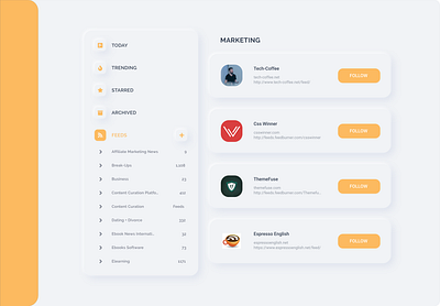 Marketing Web App Component Skeuomorph design design concept digital marketing services feed marketing rss skeuomorph skeuomorphism ui uidesign ux uxdesign web