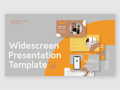 Widescreen Presentation brand branding design font google inspiration keynote minimal mockup powerpoint powerpoint template presentation presentation template slide slideshow typography ui ux web widescreen