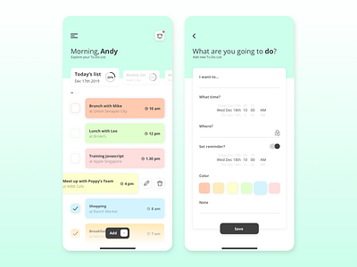 Tralist - To-Do List App ios mobile app design task management todolist ui design ui ux design ux design