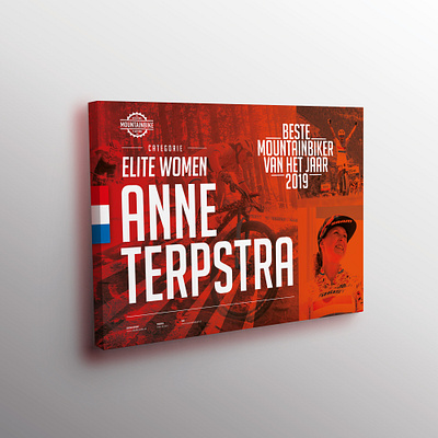 Best Dutch Mountainbiker 2019 anne terpstra award branding canvas design graphic design graphicdesign mountainbike