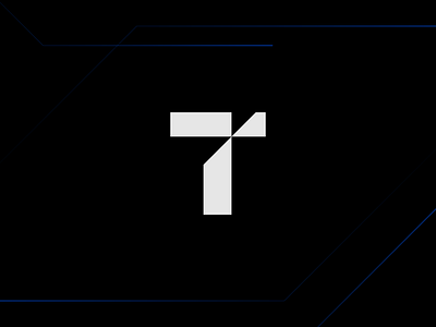 Tech T Symbol guidelines branding idea iconic logo logo mark symbol mark monogram creative minimal negative space pixel corporate brand software dev developer symbol branding web perfect tech cut sharp technology product development