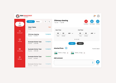 Task management app design flat logo ui ux vector