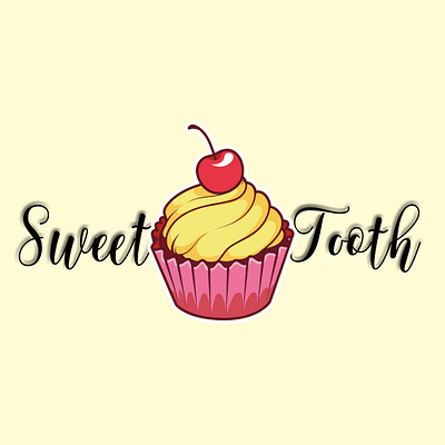 Sweet Tooth branding branding design cake logo design illustration illustrator logo logodesign minimal sweet tooth vector