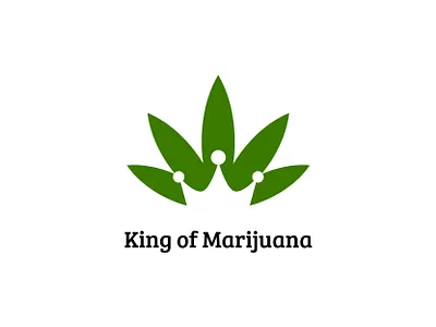 King of Marijuana cannabis logo creative logo identity illustration king king logo king marijuana logo logo marijuana marijuana logo meaningfull logo negativespace logo simple logo vector