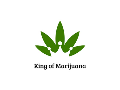 King of Marijuana cannabis logo creative logo identity illustration king king logo king marijuana logo logo marijuana marijuana logo meaningfull logo negativespace logo simple logo vector