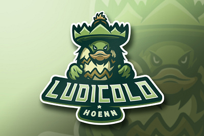 Ludicolo esport esport logo esports logo illustrator logo mascot mascot design mascot logo pokemon sports logo vector