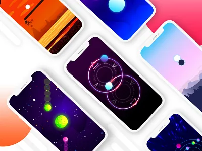 Game App Design - Playsium 2d art 2d game app casual game casual games color design game assets game design game hyper casual game illustration game ui game ux hypercasualgames minimal mobile ui ux vector