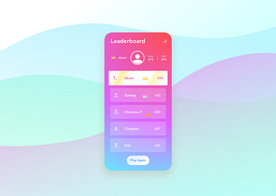 Leaderboard dailyui