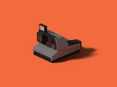 Polaroid Impulse AF 3d blender blender 3d camera illustration impulse isometric isometric art polaroid