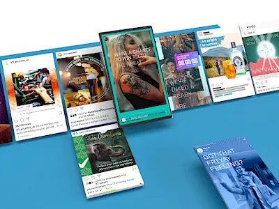 Social samples animation facebook illustration instagram social media