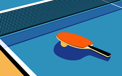 Ping c4d illustration ping pong sketch and toon