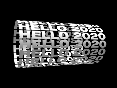 Hello 2020 2020 design kinetictypography motiongraphic newyear swirl