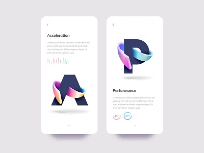 Acceleration & Performance app brand brand design branding clean logo design gradient logo graphic design identity logo logo design logo designer logo vector logotype mark mobile modern logo simple logo symbol type