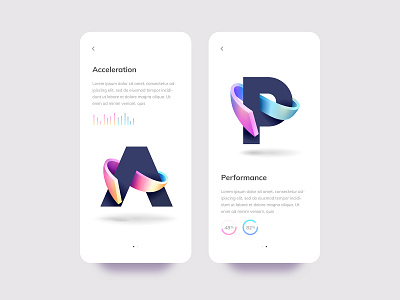 Acceleration & Performance app brand brand design branding clean logo design gradient logo graphic design identity logo logo design logo designer logo vector logotype mark mobile modern logo simple logo symbol type