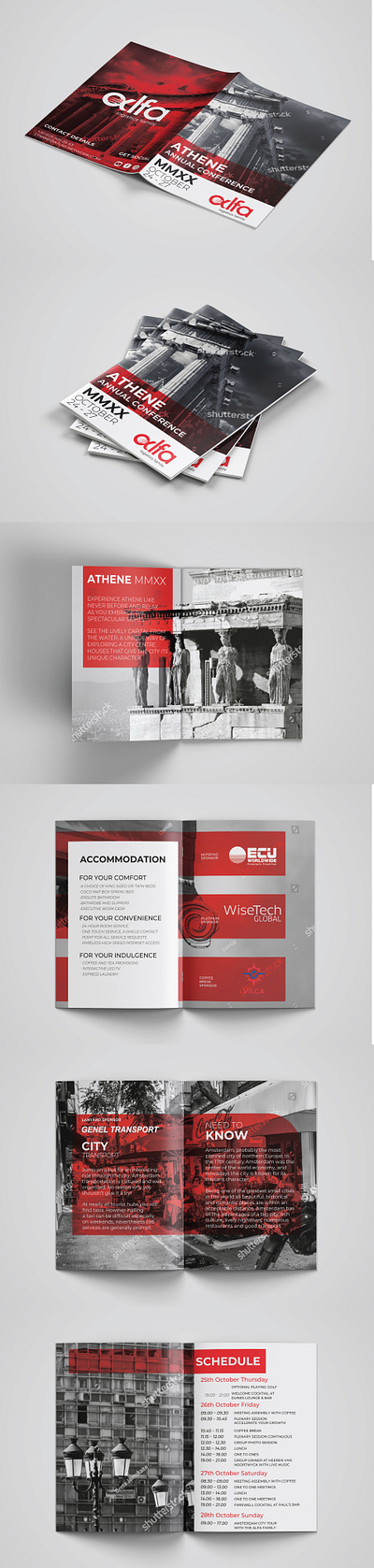 Text-Heavy Brochure Layout brand branding brochure brochure design brochure mockup brochure template design flat layout minimal mockups text text heavy ui ux