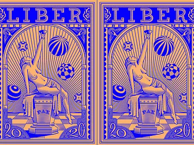 2020 illustration stamp