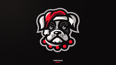 📝 Christmas Dog - Mascot Logo ✏️ animal art branding christmas christmas party design dog doglogo dogs drawing esports esportslogo gaming illustration logo logo design mascot logo vector