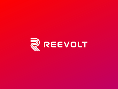 Reevolt Logo brand branding burr gradient icon ink kevin logo logotype mark ocular typogaphy