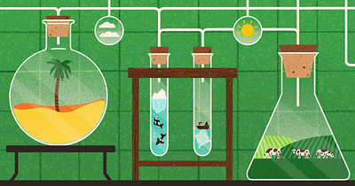 Climate Change climate digital editorial environment folioart illustration lab michael parkin science texture