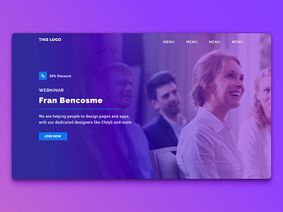 Landing Page cta cta button design desktop gradient home home screen homepage join now lading page landing landing design landing page design ui ui design uidesign ux webninar