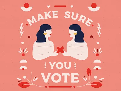 Make Sure You Vote! digital illustration election electionday female general election generalelection govote illustration illustration digital repetition texture united kingdom vote vote illustration