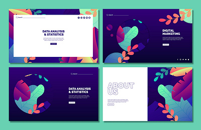 Modern illustration web design illustration logo ui ux uxui web webdesign website website builder website concept website design website store