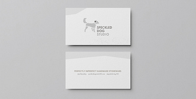 Speckled Dog Studio Business Card branding business card identity logo print